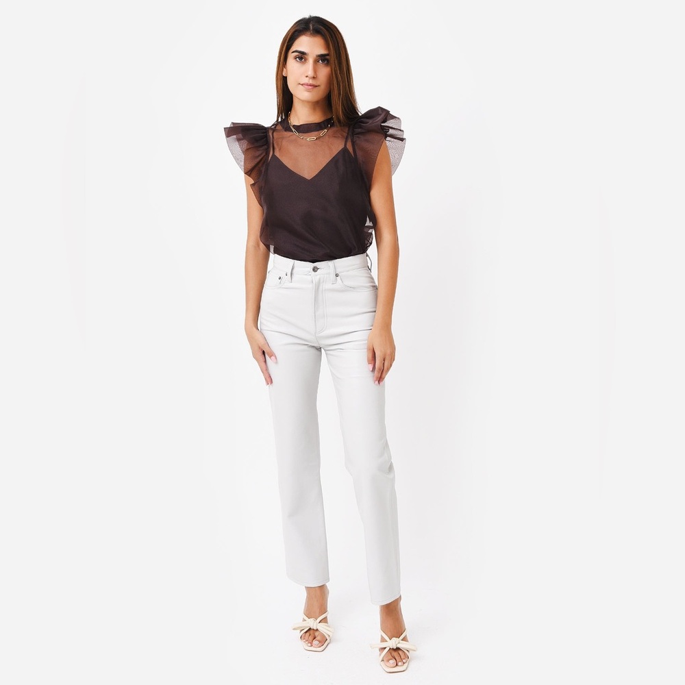 AGOLDE RECYCLED SOFT LEATHER CROP PANTS ❤️NWT IN STORES❤️